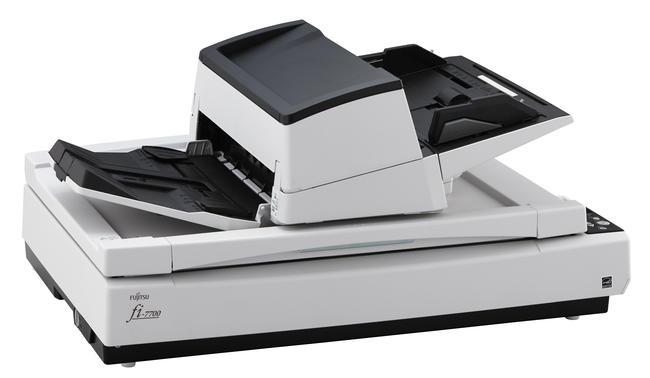 Fujitsu fi-7700 : Duplex A3 Document scanner with flatbed unit and 300 A3  sheets ADF - 80 ppm - Spigraph International