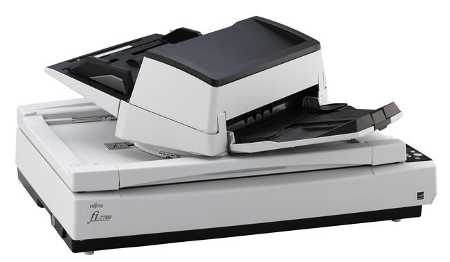 Fujitsu fi-7700 : Duplex A3 Document scanner with flatbed unit and 300 A3  sheets ADF - 80 ppm - Spigraph International